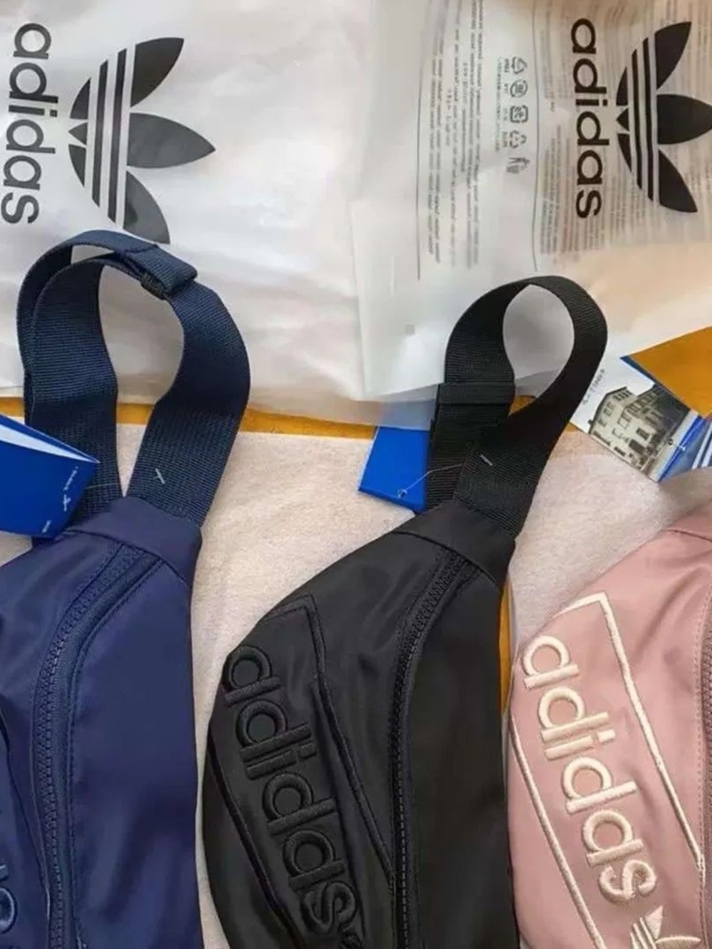 adidas Black, Navy Waist Bags (Sold Seperately)